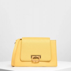 حقيبة صفراء كروسبودي