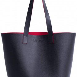 حقيبة يد جلدية سوداء