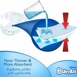 سانيتا بامبي عبوة سوبر حفاضات للأطفال